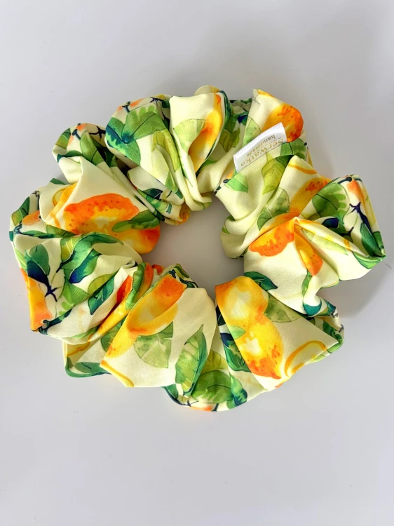 Scrunchie w cytrynki