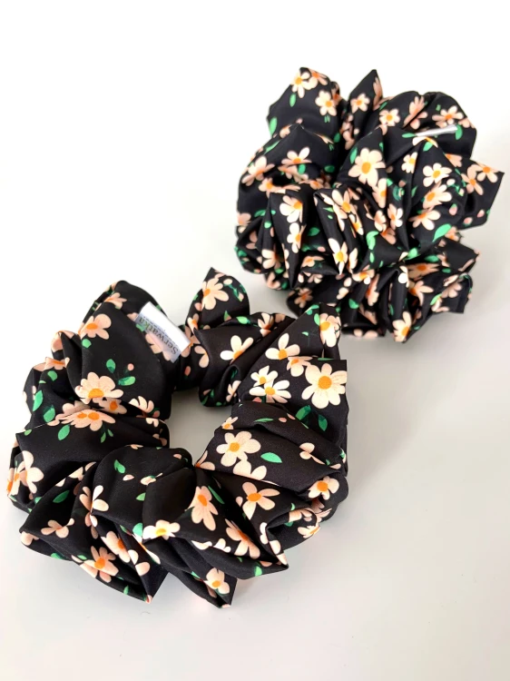 Czarna Scrunchie maxi